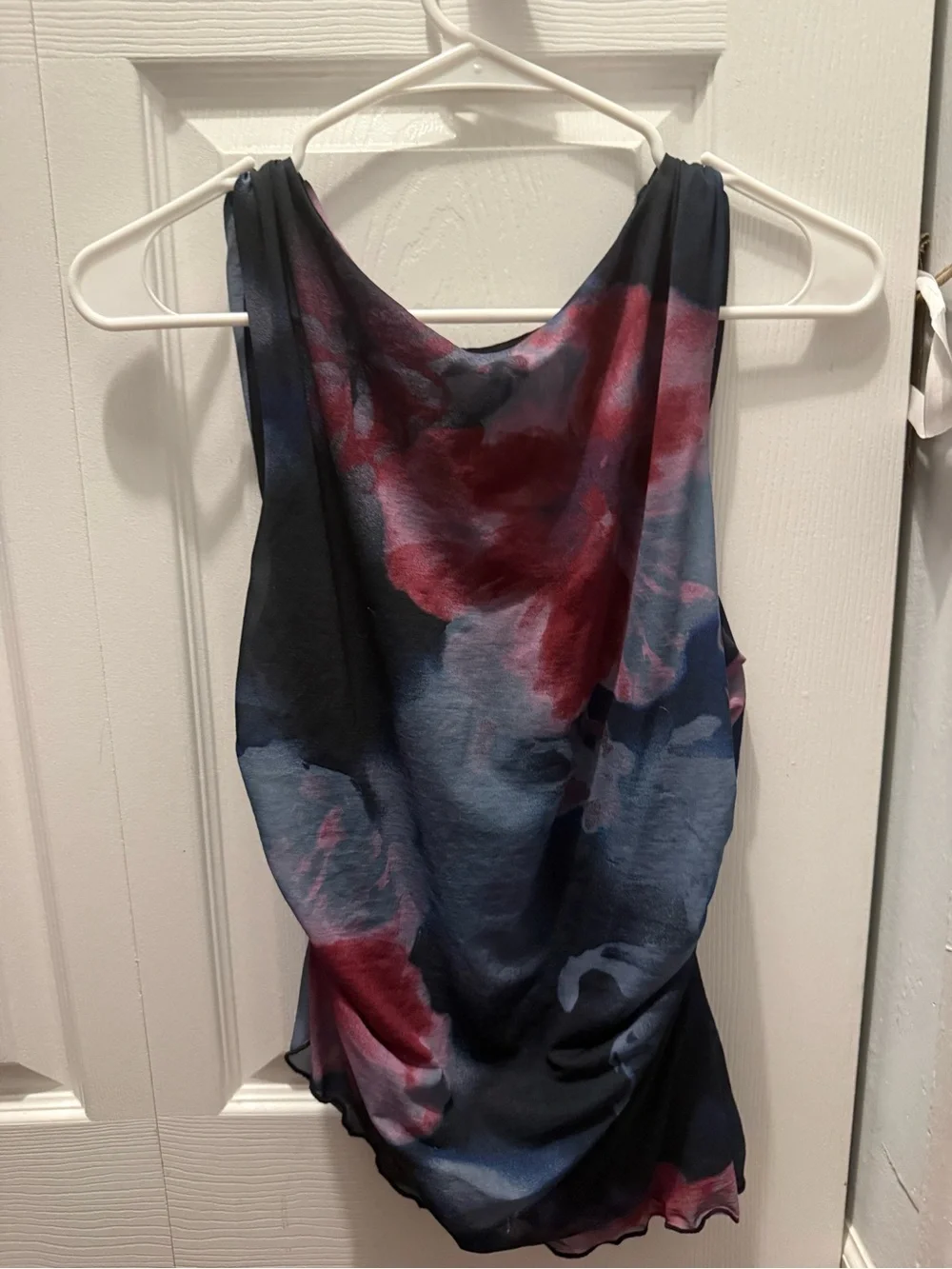 Free People Asymmetrical Floral Tank